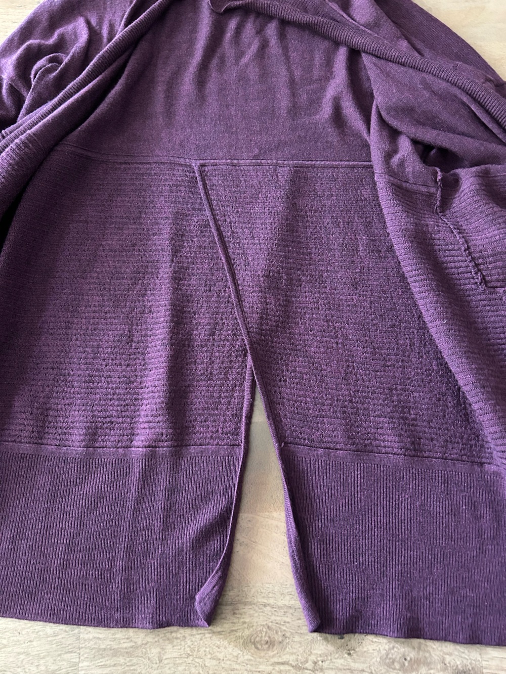 Lululemon Purple Ribbed Women's Cardigan - Picture 3 of 6
